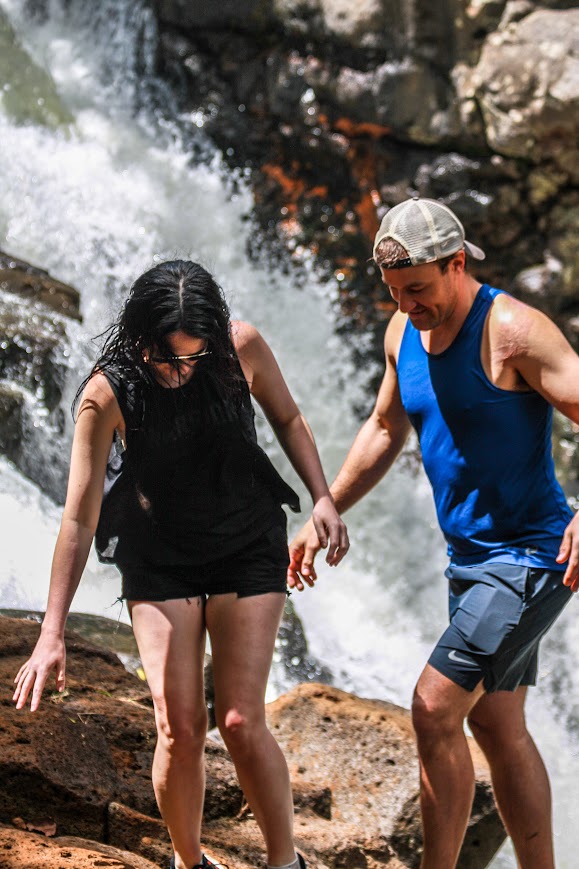 Fantasy Waterfall Extravaganza couple at the waterfall